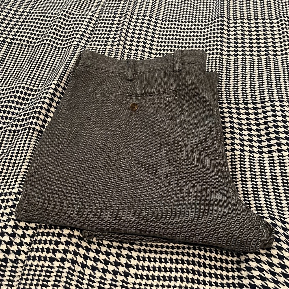 Brooks Brothers Charcoal Gray Pinstripe Slacks